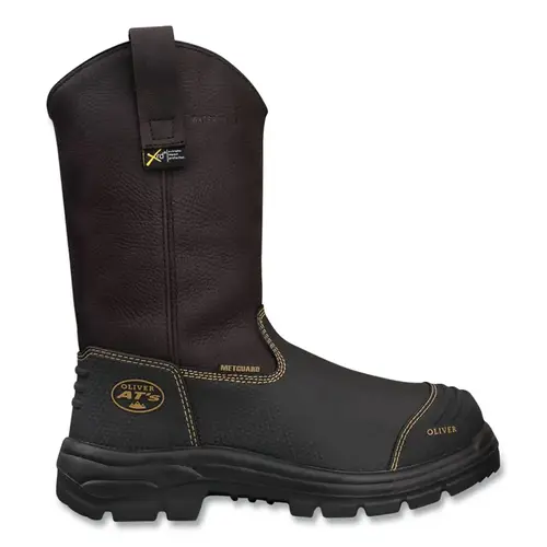OLIVER BY HONEYWELL 65493SBRN110 65 Series 10 in Steel Toe Rigger Boot, Size 11, Leather, Brown Pair