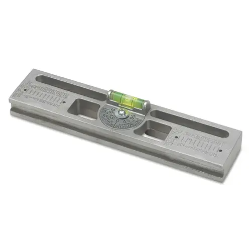 CURV-O-MARK 14777 Angle Level, 9 in L, 1 Vial, Aluminum