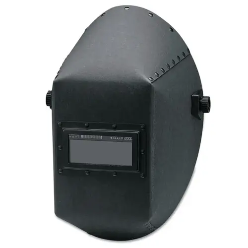 HUNTSMAN 14527 WH20 411P Fiber Shell Welding Helmet, SH10, Black, 411P, Fixed Front, 2 in x 4-1/4 in