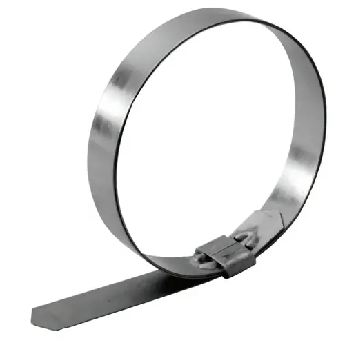 STRAPBINDER HBCP18 Hosebinder Center Punch Preformed Hose Clamp, 4 1/2" Hose ID, Carbon Steel,25/Bx