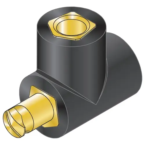 LENCO 05900 T Cable Connector, 500 Amp Black