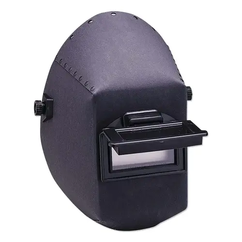 HUNTSMAN 14528 WH20 430P Fiber Shell Welding Helmet, SH10, Black, 430P, 2 in W, 4-1/4 in L
