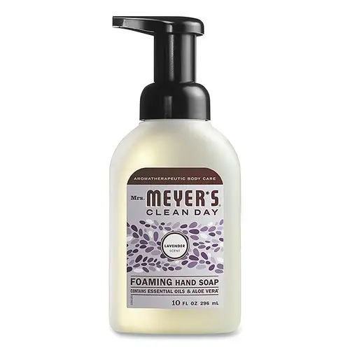MRS MEYERS CLEAN DAY 662031 Foaming Hand Soap, Lavender, 10 fl oz - pack of 6