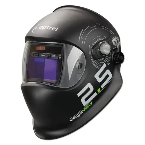 OPTREL 1006.600 The Automatic Welding Helmet with World Record 2.5 ADF, SH2.5, SH8 to SH12, Black, 1.97 in x 3.94 in