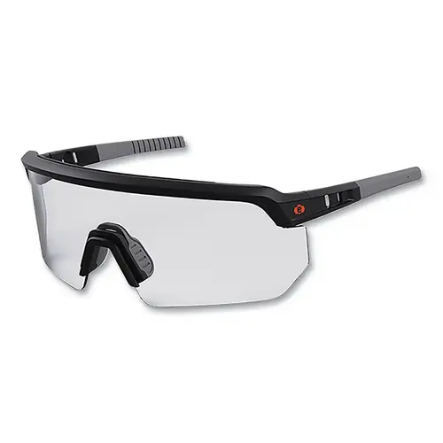 SKULLERZ 55001 Skullerz  AEGIR Safety Glasses/Sunglasses, Clear Polycarbonate Lens, UVA/UVB/UVC Coating, Matte Black Frame - pack of 12