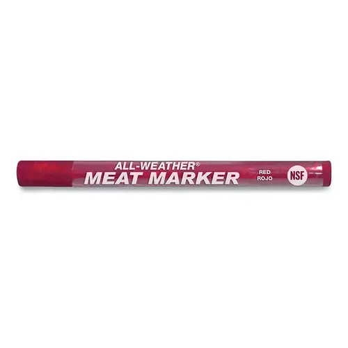 ALL-WEATHER 62103 Meat Marker, Red - pack of 12