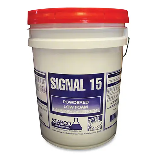 STARCO CHEMICAL SIGNAL15 Signal 15 Laundry Detergent, 50 lb, Pail, Powder