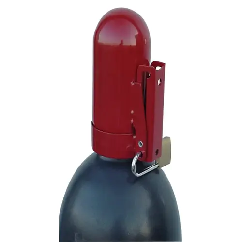 Brady 90496 Snap Cap Gas Cylinder Lockouts, High Pressure, Fine Thread, Yellow