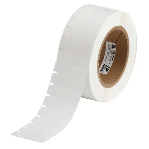 Brady THT1224613 Thermal Transfer Printable Labels, 0.920 in x 1.8 in, White/Translucent