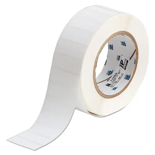Brady THT1554903 Freezerbondz Thermal Transfer Printer Labels, 1.69 in x 1 5/8 in, White