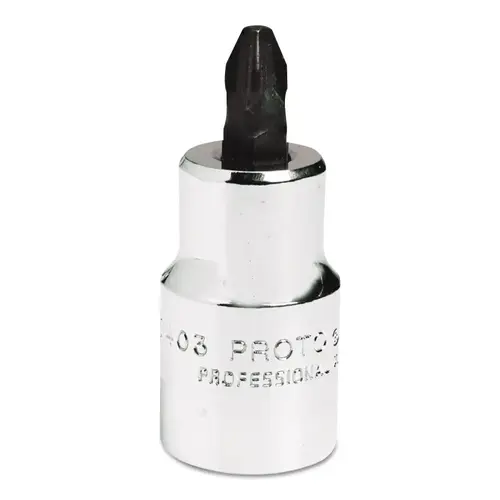 Phillips Screwdriver Bits, 1/2 in Drive, #3 Tip