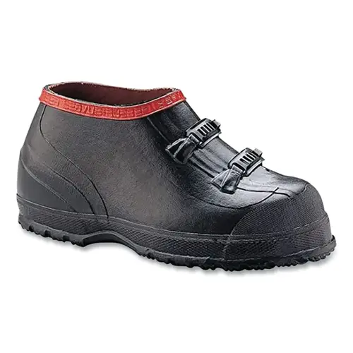 Ranger T469-150 5 in 2-Buckle Supersize Overshoes, Size 15, 5 in H, Rubber, Black