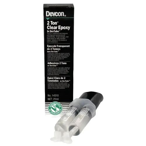 2 Ton Clear Epoxy, 25 mL, Dev-Tube, Clear/White