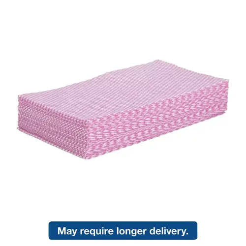 BOARDWALK N8140 Foodservice Wipers, Pink/White, 12 x 21