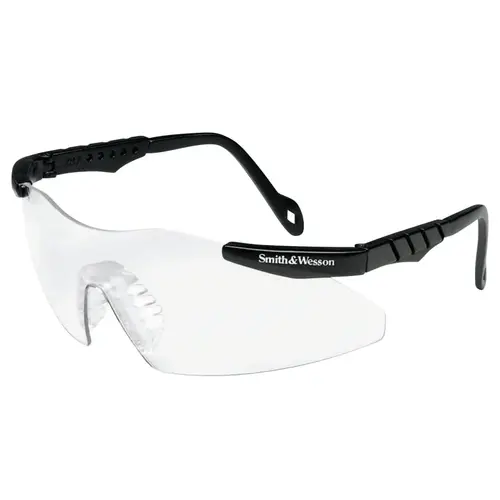 SMITH & WESSON 19794 Magnum  3G Safety Glasses, Clear Polycarbonate Lens, Anti-Fog, Black, Nylon, Universal