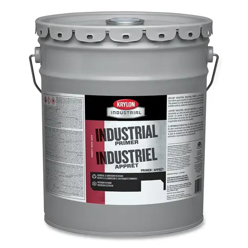 Krylon Industrial K0002000220 Industrial Primer, 5 gal, Gray