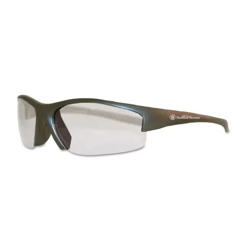 SMITH & WESSON 21294 Equalizer Safety Glasses, Clear Polycarbonate Lens, Uncoated, Gunmetal, Nylon