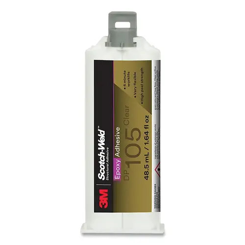 Scotch-Weld 63806008981 Scotch-Weld  Epoxy Adhesive, DP105, 48.5 mL, Duo-Pak, Clear - pack of 12