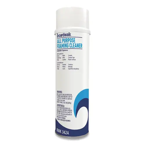 BOARDWALK 342ACT All-Purpose Foam Cleaner, 19 oz, Aerosol Can; Ammonia - pack of 12