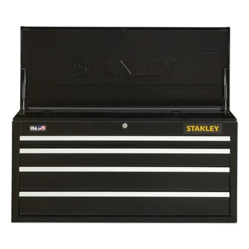 Stanley STST24044BK 300 Series Top Tool Chest, 41 in Wide, 4-Drawer, Black