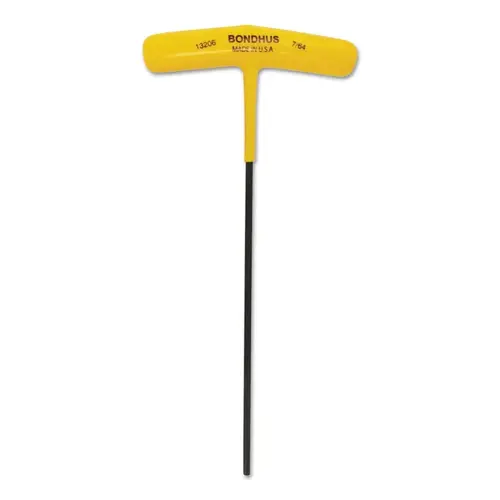 Hex Key: 7/64" Hex, Hex End, T-Handle Cushion Grip - pack of 2