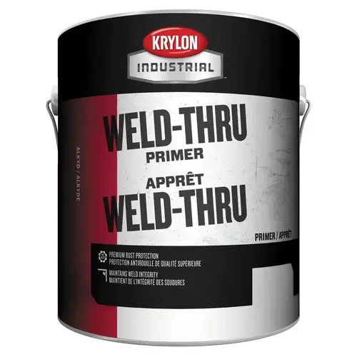 Krylon Industrial K0002010116 Weld-Thru Primer, 1 gal, Red Oxide, Flat Finish - pack of 4