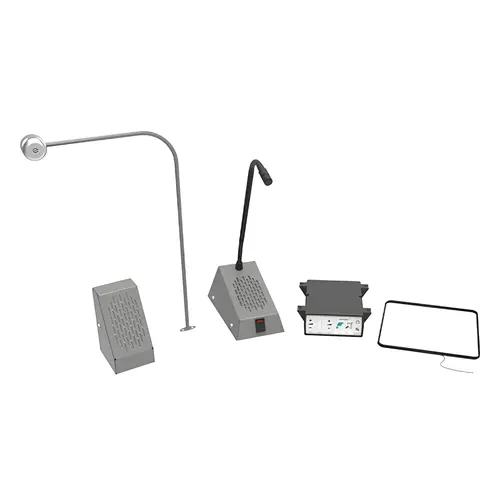 Window Intercom Sytems with Bent Window Mounted Microphone