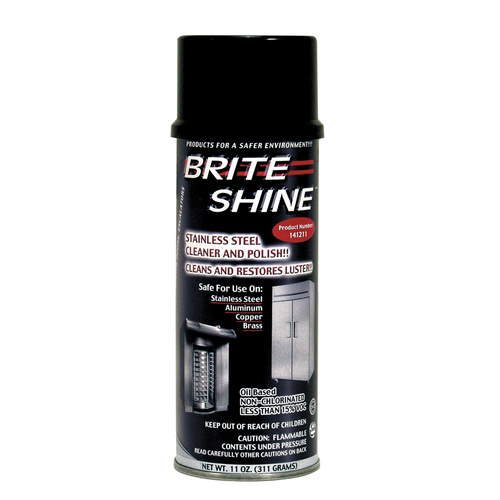 BRITE SHINE 141211001-16AR Brite Shine Clean & Polish Brite Shine Aerosol, 11 Ounces