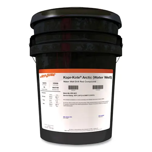 JET-LUBE 10515 Kopr-Kote  Arctic Drill Collar and Tool Joint Compound, 5 gal Gray - pack of 48