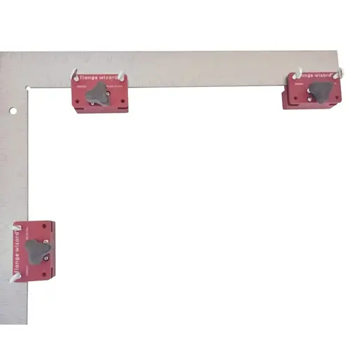 On/Off Magnetic Block for Burning Guides, Individual Block, Fits up to 1/8 in Thick Standard Square or Straight Edge Red/Gray