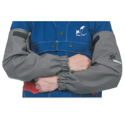 WELDAS 384321XL Welding Sleeves, 21 in Long, Hook/Loop Closure, One Sits Fits Most, Gray