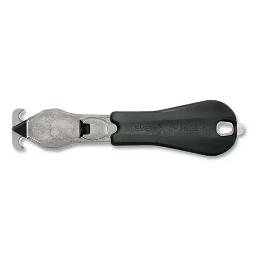 KLEVER PLS302XC40 Klever XChange PLS Safety Cutter, 6-1/2 in L, Straight Blade, Carbon Steel, Magnesium Handle, Metallic Gray - pack of 100