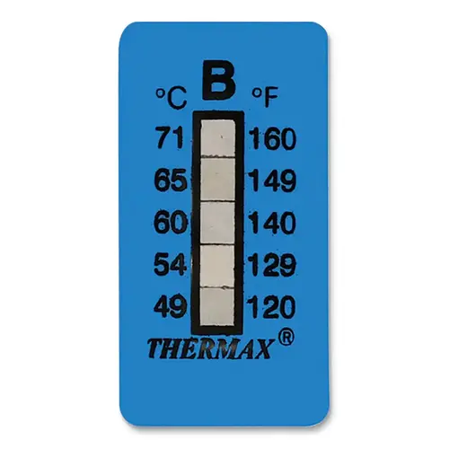 TEMPIL 26518 Thermax Level Strip Indicator, 120 degree F, 2.75 in L - pack of 5