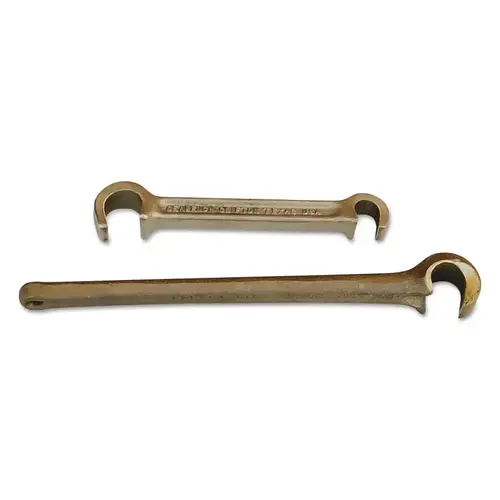 PETOL VW12BR Titan Valve Wheel Wrenches, Cast Bronze, 15 1/2 in, 1 3/8 in Opening