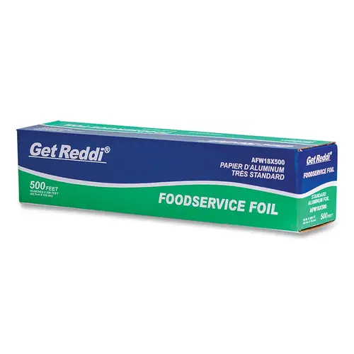 Get Reddi AFW18X500 Standard Foodservice Aluminum Foil, 18 in W x 500 ft L