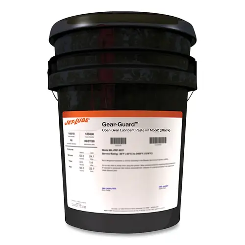 JET-LUBE 17916 Gear Guard  Open Gear Lubricant, 5 gal, Pail Black - pack of 35