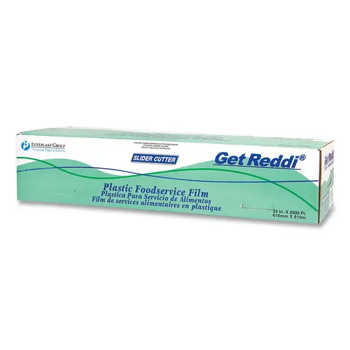 Get Reddi FSL2402 Slide Cutter PVC Food Wrap, 24 in W x 2000 ft L