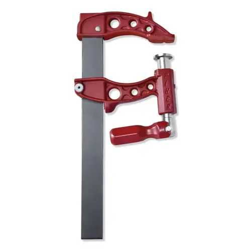 PIHER 60030 Maxipress F Piston Clamp, 12 in Opening, 5 in Throat Depth, 9,000 N