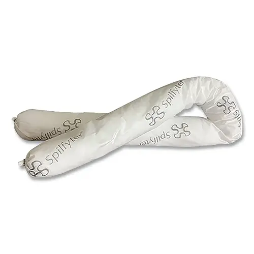 ESSENTIALS OSOCK3412 Oil Only Sorbent Sock, 3 in W x 4 in L, White - pack of 12