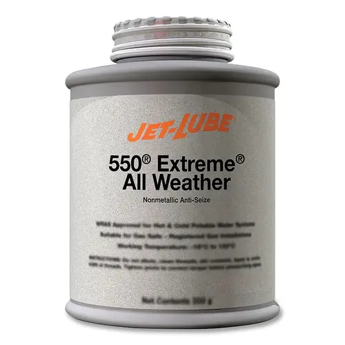 JET-LUBE 47203 550  Extreme  All Weather Anti-Seize & Thread Lubricant, 1 lb, Brushtop Can Black - pack of 12