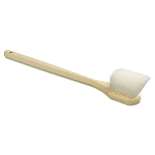 BOARDWALK PAPER 4420 Utility Brush, Nylon Fill, 20 in Long, Tan Handle Cream