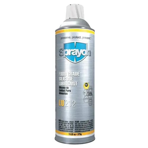 Sprayon S00212000 Food Grade Silicone LU212 Formula, 13.25 oz Aerosol Can Clear - pack of 12
