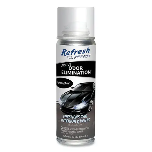 Refresh Your Car! RFG2561 Car Odor Eliminator Fogger Air freshener, Lightning Bolt, 3 oz - pack of 24