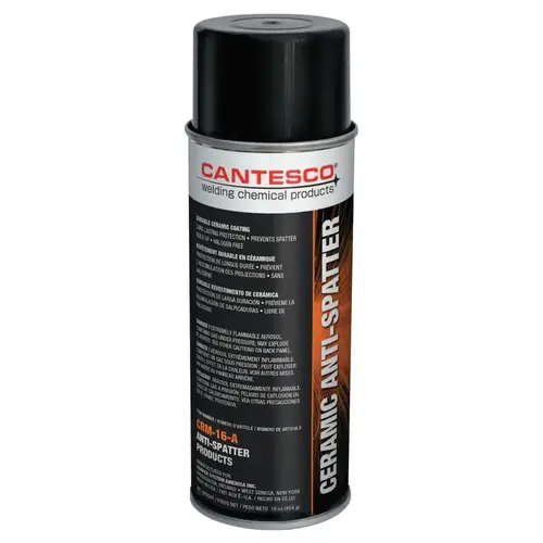 CANTESCO CRM16A Ceramic Anti-Spatter Spray, 16 oz Aerosol Can, White - pack of 12