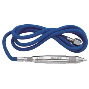 SIOUX FORCE TOOLS 5980 Air Engraving Pens, w/45 degree Carbide Tipped Point, 59" Hose