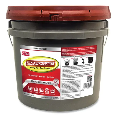 Evapo-Rust 1752540 Super Safe Rust Remover, 3.5 gal, Pail Colorless to Light Yellow