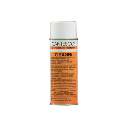 CANTESCO C101A Cleaner Dye Penetrants, Liquid Aerosol Can, 12 oz - pack of 12