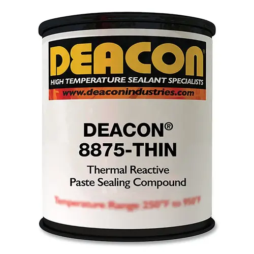 JET-LUBE 1118875T 8875-THIN Thermal Reactive Paste Sealing Compound, 10 oz, Tube, Brown