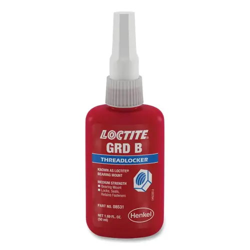 Bearing Mount Grade B Retaining Compound Threadlocker, 50 ml, Bottle, Yellow