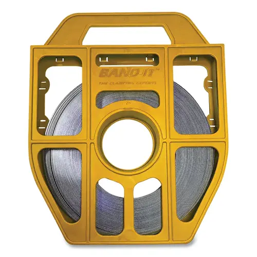 Band-It C203Y9 Totes, 3/8 in x 100 ft, 0.025 in Thick, Stainless Steel Yellow